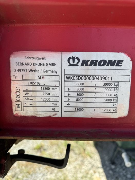 Semiremorca Krone Mega agabaritice