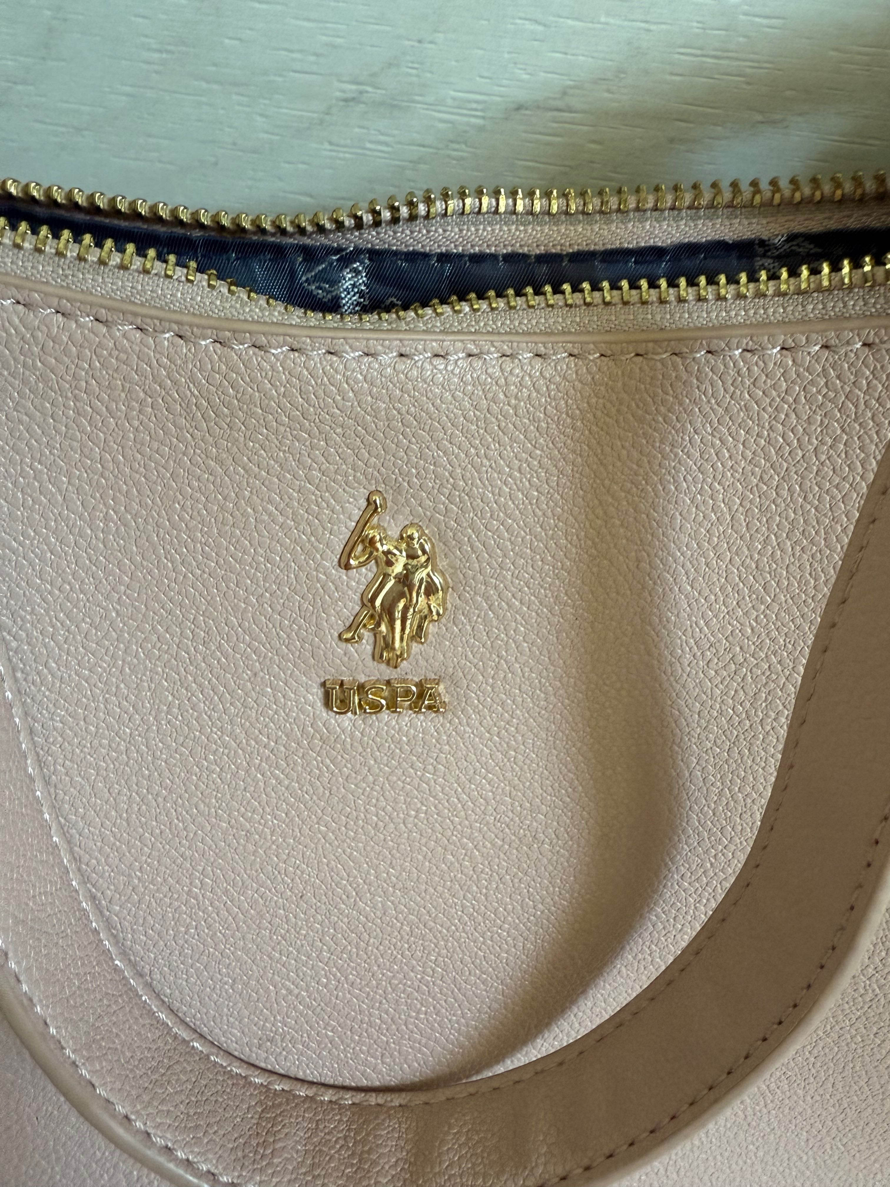 Розова чанта us polo assn