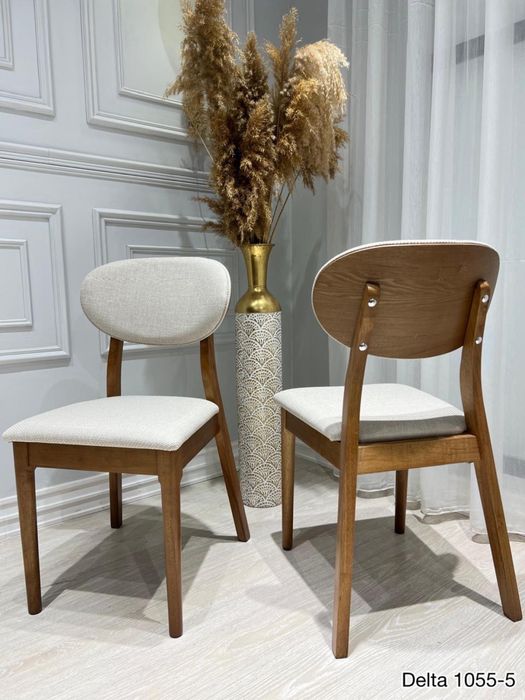 Стулья орындык скандинавские из дерева эко кожа антивандальные склад