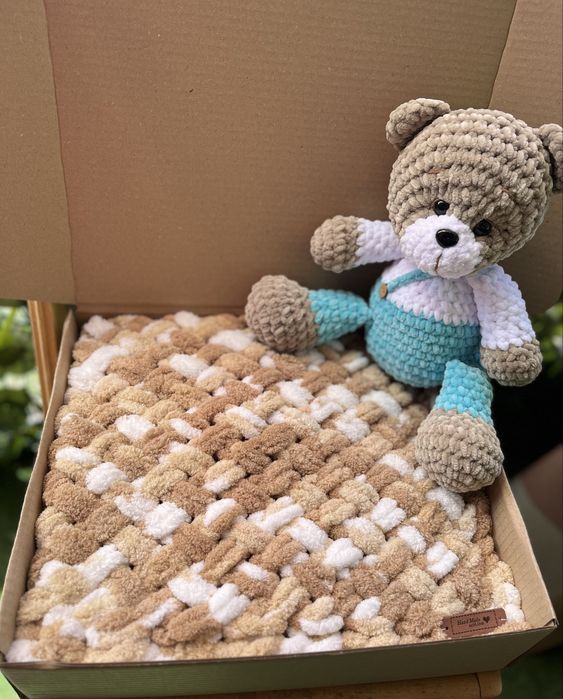 Бебешки одеяла от прежда Ализе Пуфи