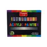 Set de 12 Markere cu vopsea Acrilica, varf de 3mm