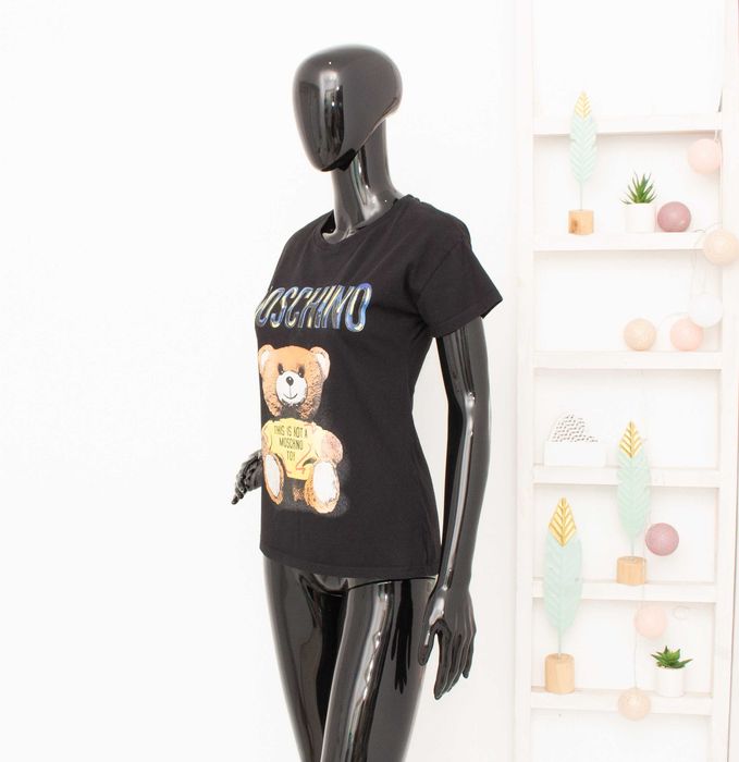 Moschino оригинална дамска тениска Teddy Bear This Is Not A Toy блуза