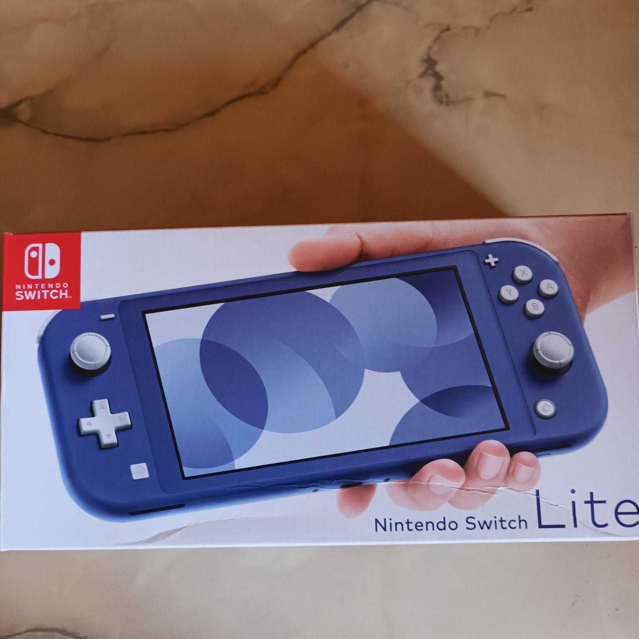 Consola Nintendo Switch Lite Blue + Joc Pac Man World- SIGILAT