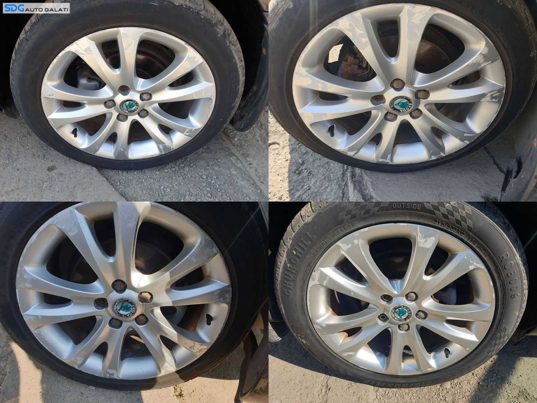 Set 4 Jante Roti Aliaj 215 50 17 R17 5x112 Volkswagen Jetta 2006 - 2018 Cod sdgj17bss23