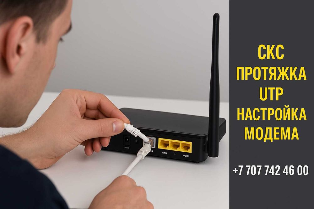 Настройка модема | Протяжка сетевого кабеля | Усиление Wi-Fi сигнала