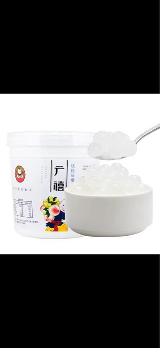 Йогурт бабл ти (джусс боллы,поппинг боба,тапиока,лопающиеся шарики)