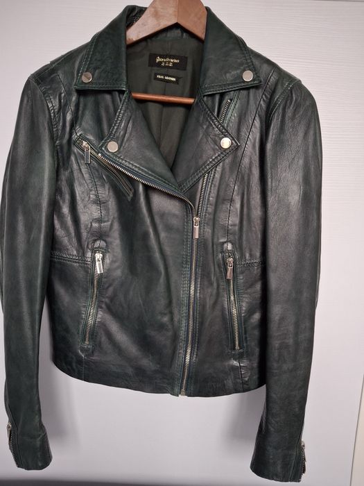 Geaca biker piele Stradivarius