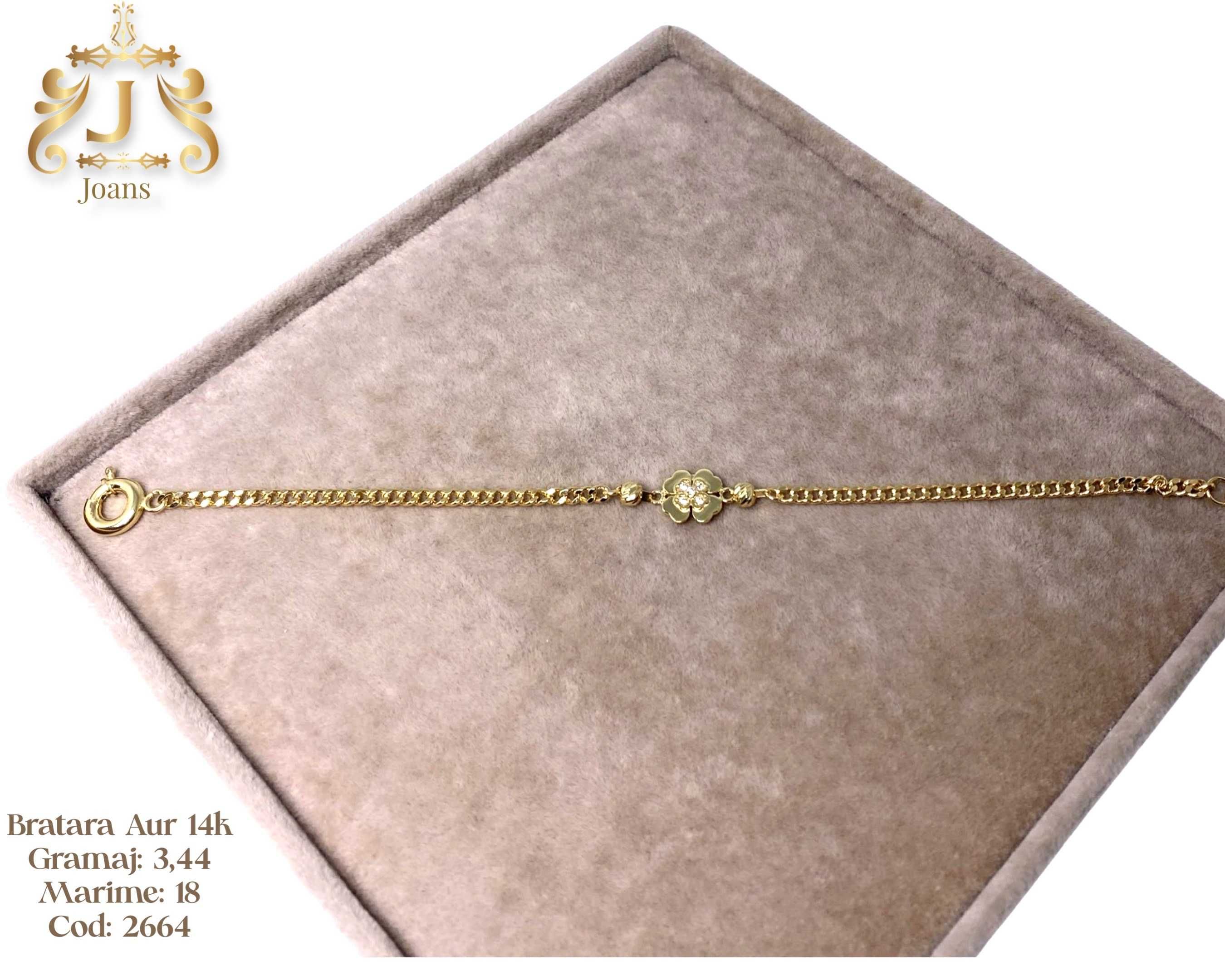 (2664) Bratara Aur 14k, 3,44 grame FB Bijoux Euro Gold