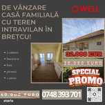De vânzare casă familială cu teren intravilan în Brețcu!
