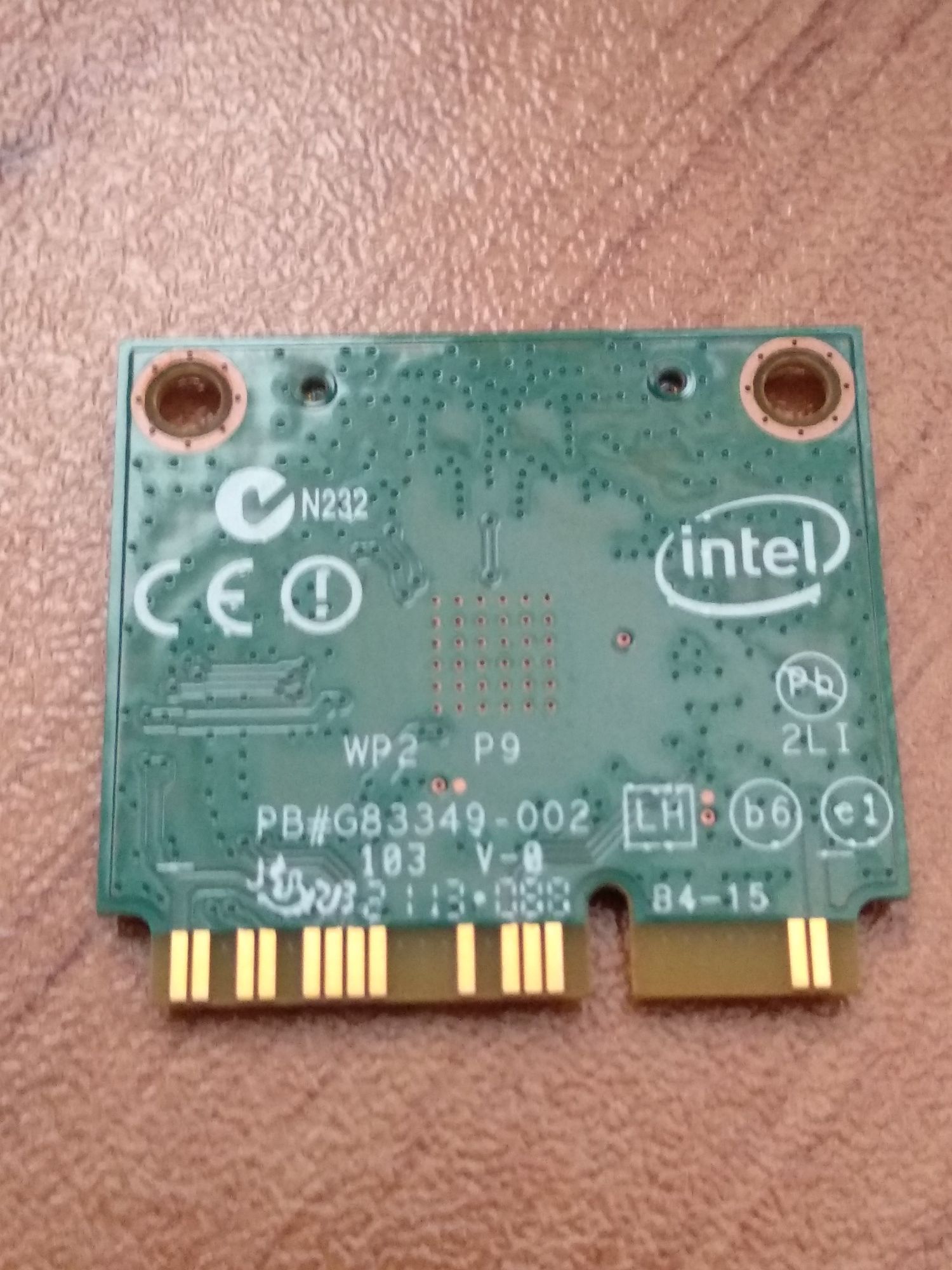 Wi-Fi Intel 7260HMW Dual Band 2.4GHz и 5GHz (867Mbps) + Bluetooth 4