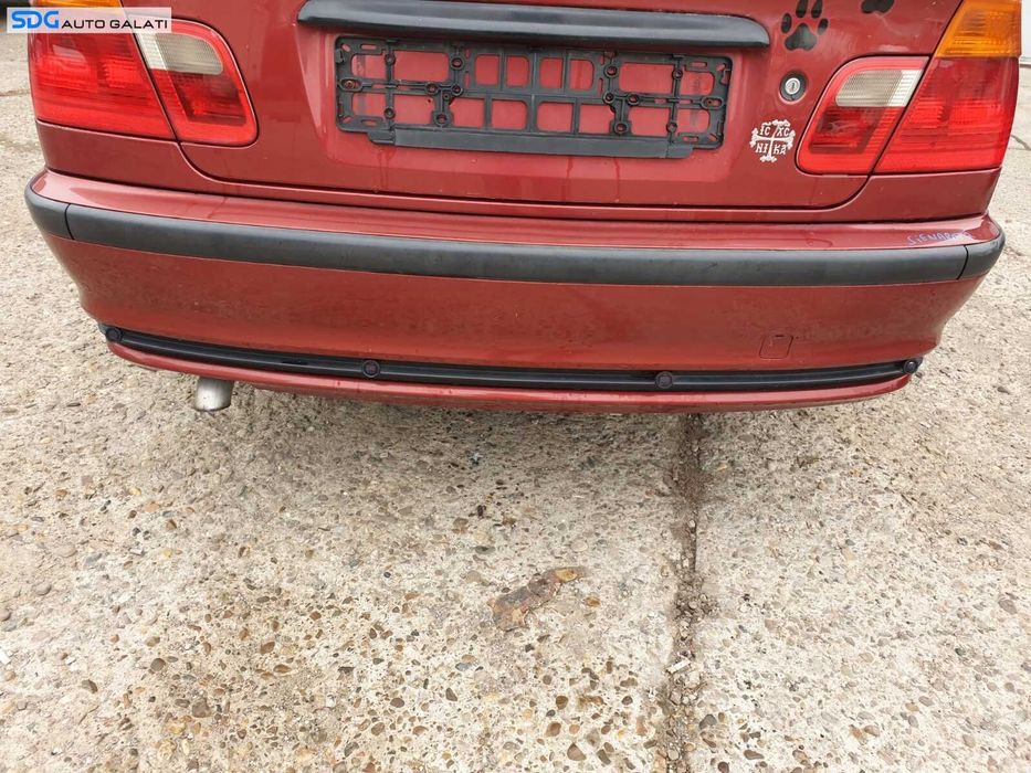 Bara Spoiler Spate cu Locas Senzori Parcare BMW Seria 3 E46 Non Facelift 1997 - 2006 Culoare 362/3 Sienarot 2 Metallic [C2418]