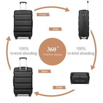 Куфар за пътуване Кono 66 см (В),45 см (Ш), 26 см (Д), 3,1 кг 71 литра