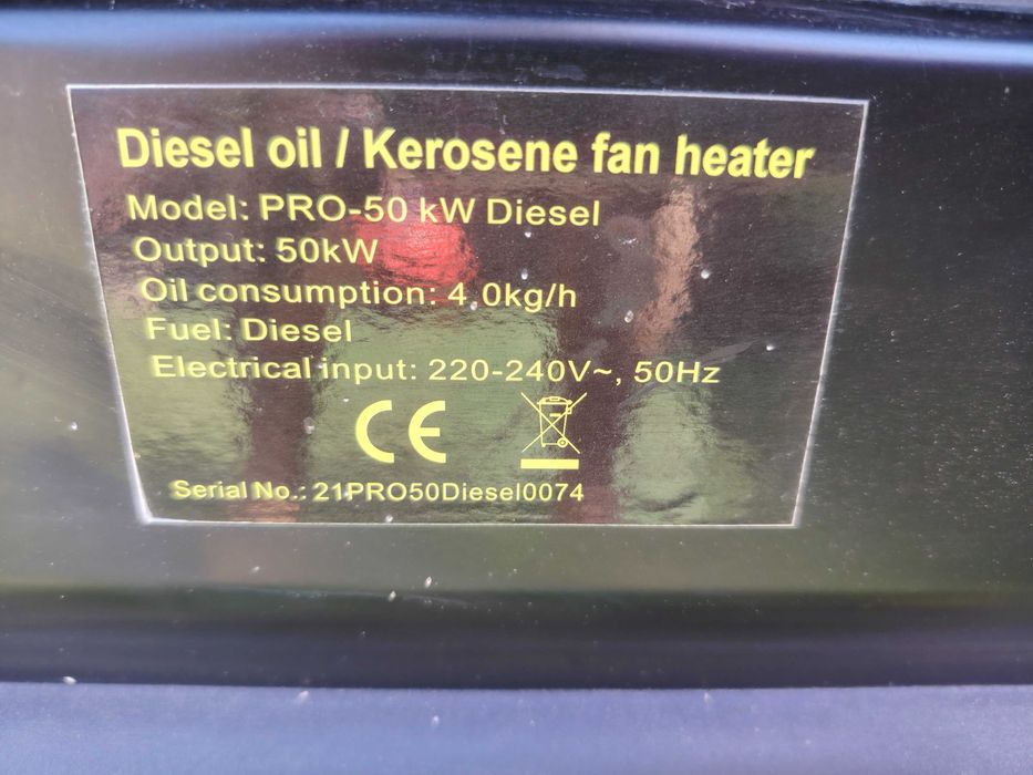 Oportunitate: Încălzitor aer Pro Intensiv 50 kW aproape nou