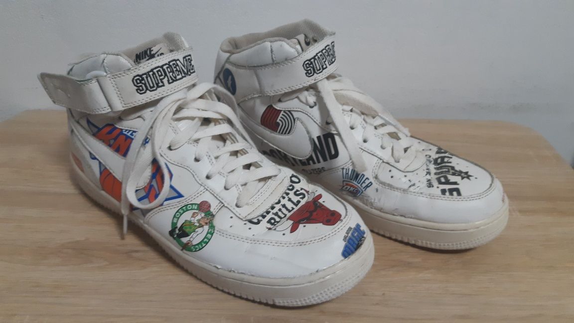 Nike Air- air force 1 supreme NBA white