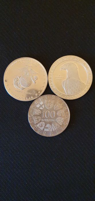 Monede argint diferite tari