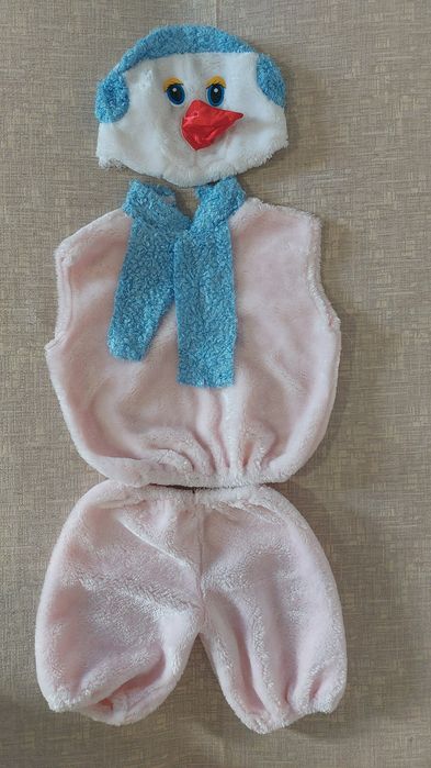 Костюм Снеговика розовый 4-6 лет