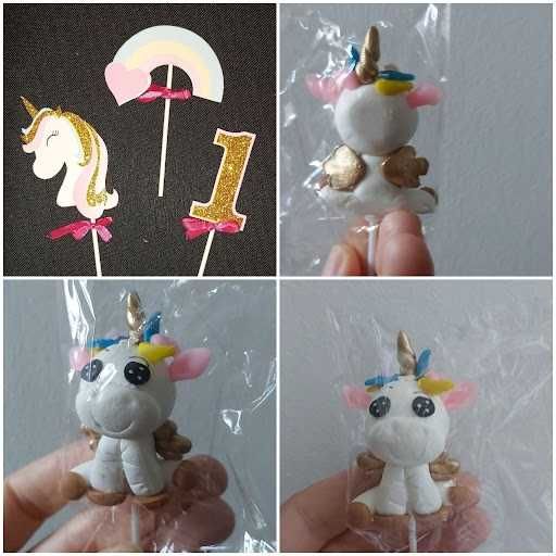 *UNICORNI_PONEI_Curcubeu_Figurine topper decoratiuni tort_I