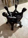 Sculptura lemn, scultura, masuta sau bol