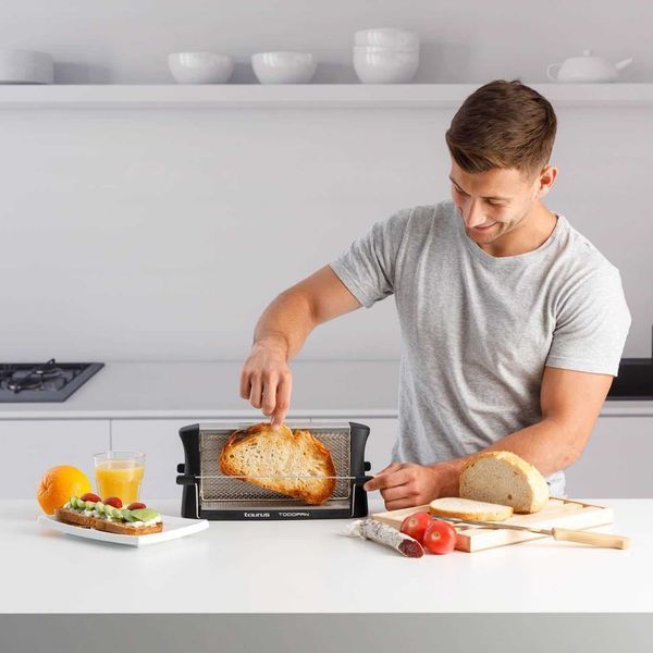 ПРОМО 2г Гаранция Нов Мощен Тостер Taurus Todopan 700W