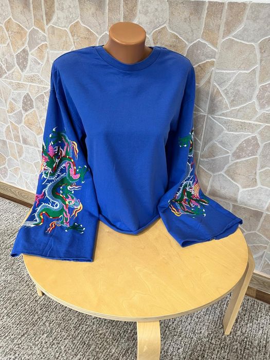 Pulover dama asos albastru mai deschis în realitate