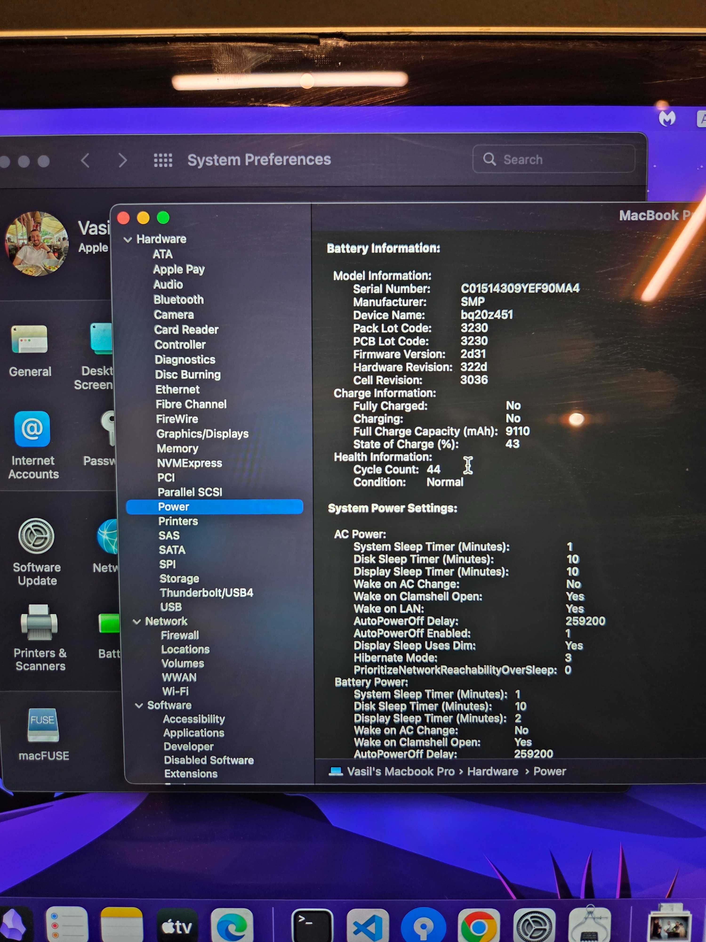 Macbook Pro 15' 2015 16GB 256GB сменена батерия