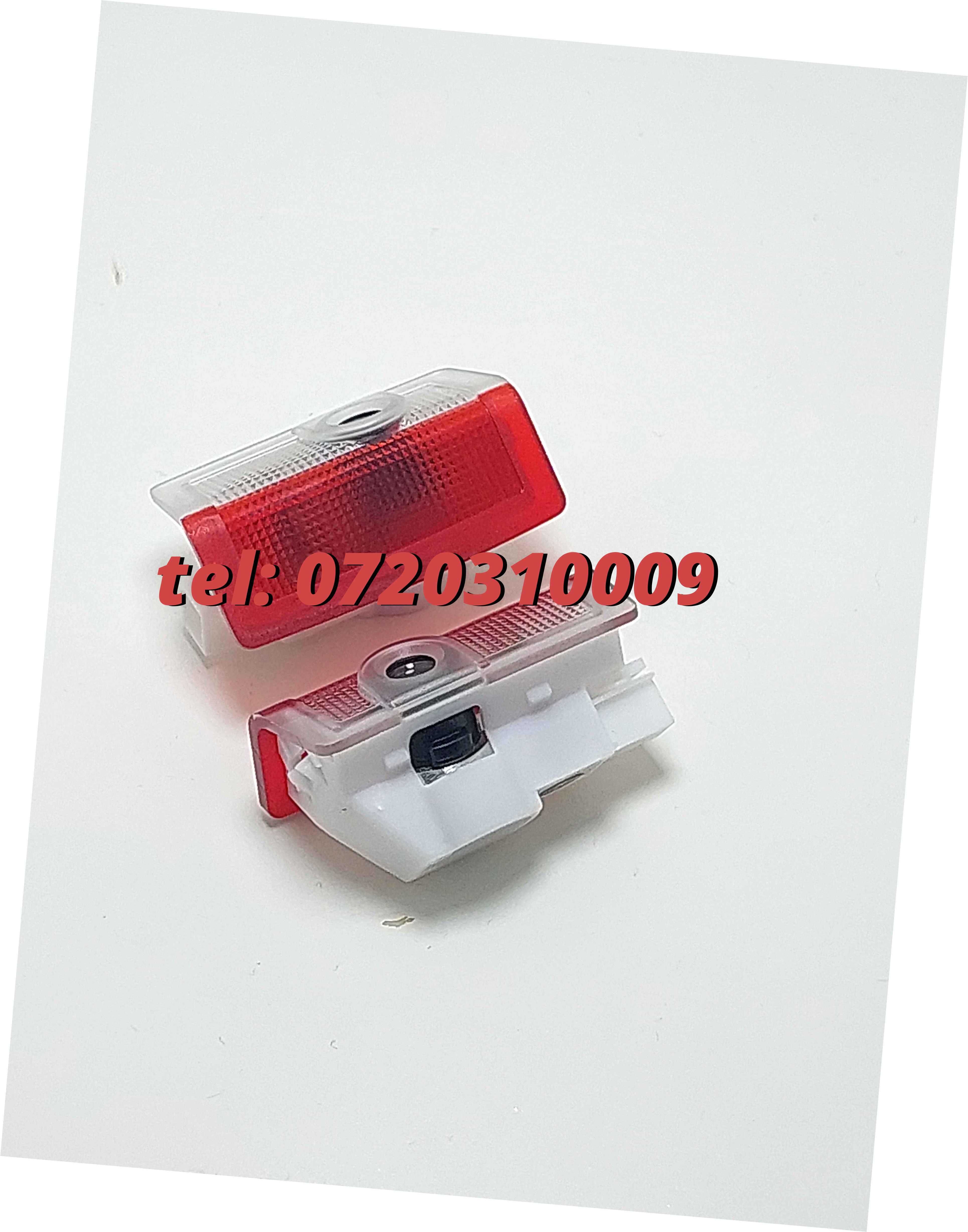 Set 2 Lampi Led Cu Proiector Logo Mercedes Benz Dedicate A B C E