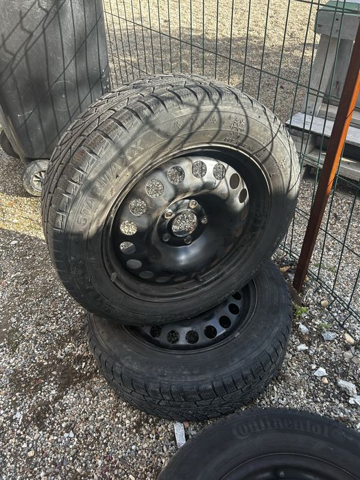 Jante 5x115 r16, cu cauciucuri de iarna 205/60/16