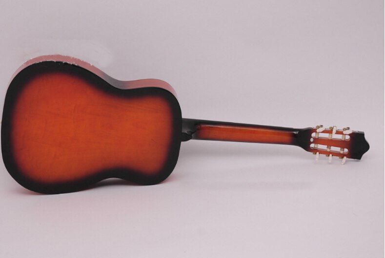 Chitara din lemn clasica corzi metalice 3/4(98cm).Pana si coarda cadou