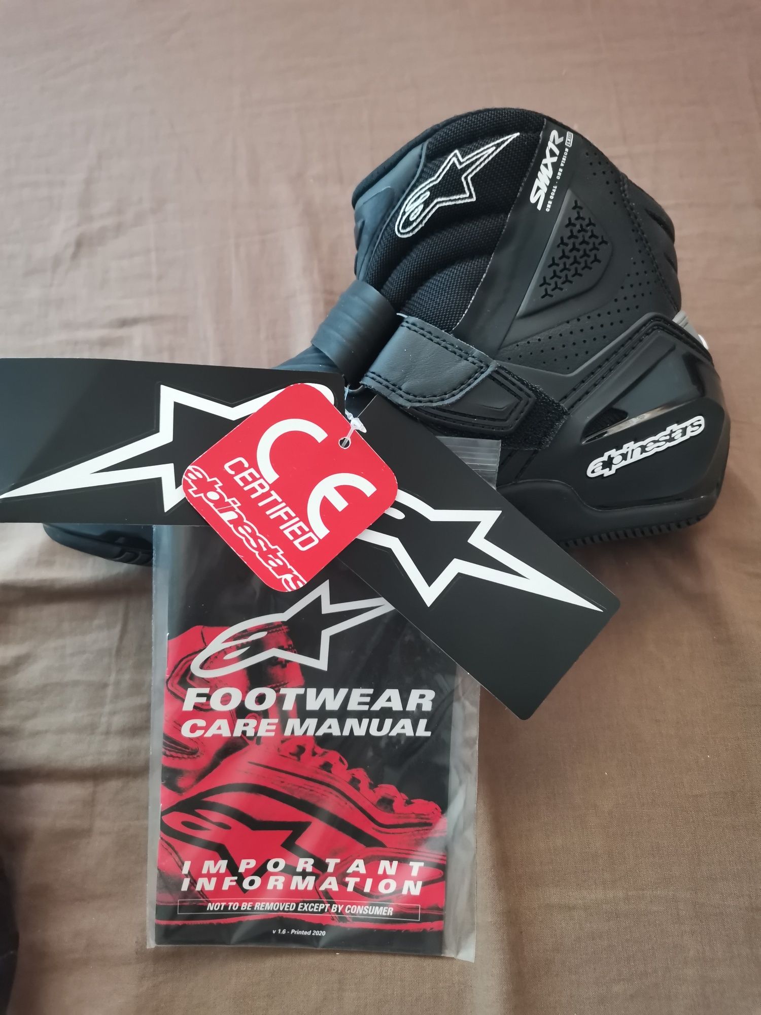 Кожени боти за мотор Alpinestars SMX-1 R V2 Vented