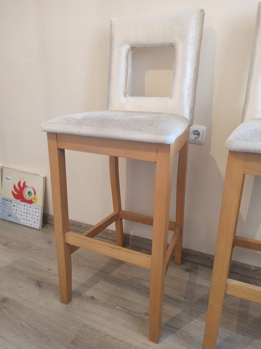 Луксозни бар столове за трапезария - 2 броя