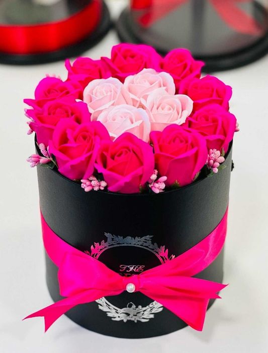 Buchete trandafiri din Săpun si satin