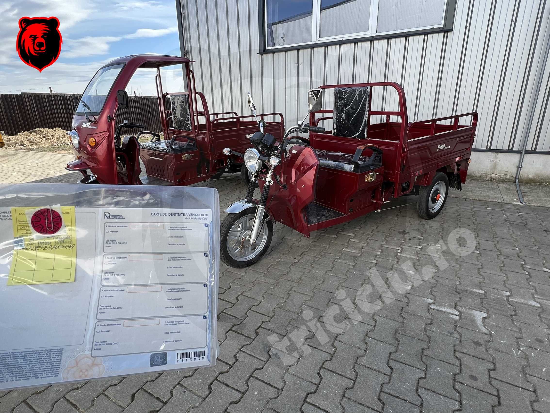 Triciclu electric cu carte identitate CIV=350 lei THOR PREMIUM nou
