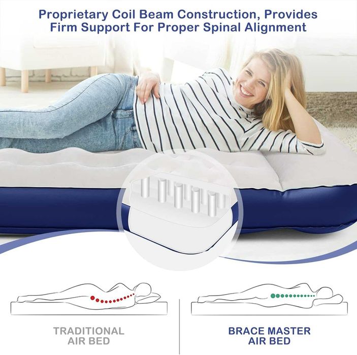 Saltea Gomflabila cu perna Camping 152/99x200x28cm,REDUS de la  360RON