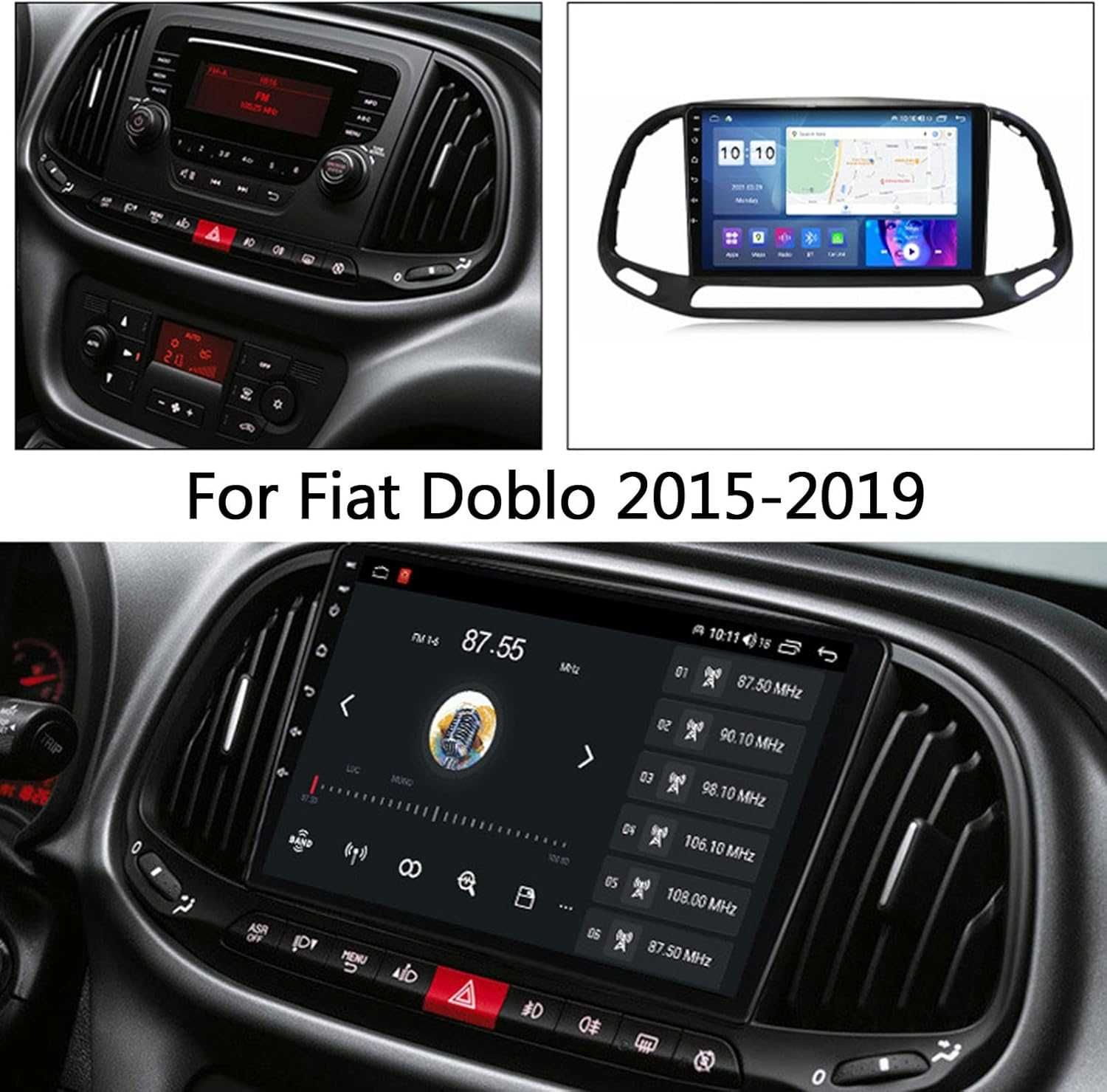 Мултимедия за Fiat Doblo Навигация плеър екран Android Двоен дин DOBLO