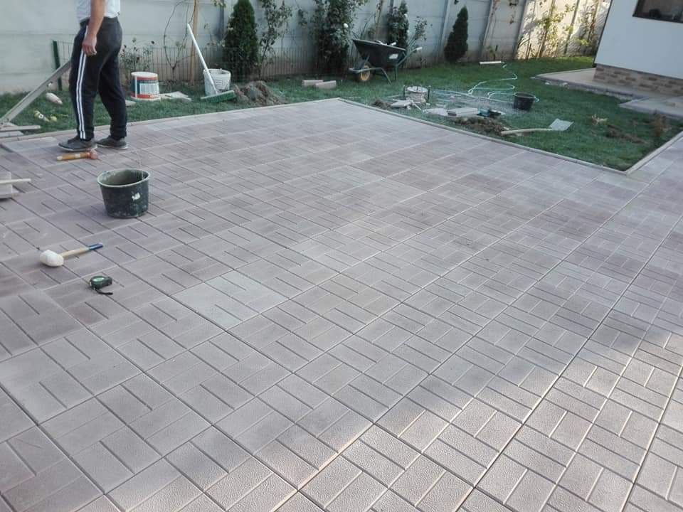 Pavele prefabricate din beton aditivat Montaj pavaje borduri rigole