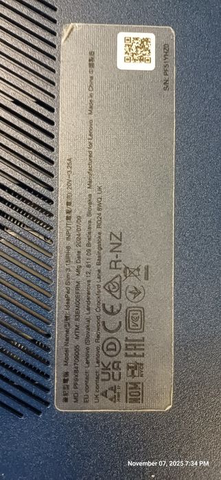 Baterie originala Lenovo L23D3PF0 IdeaPad Slim 3 15IRH8 capacitate 98%