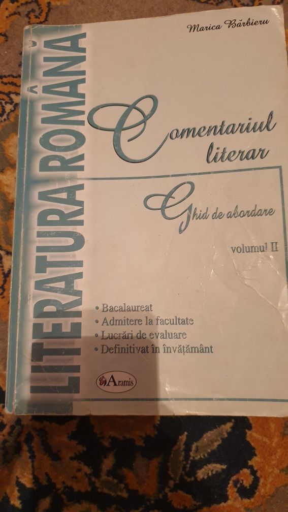 Literatura romana comentariu literar Marica Barbieru