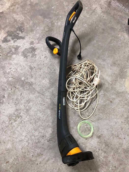 Електрически тример за трева, с удължител