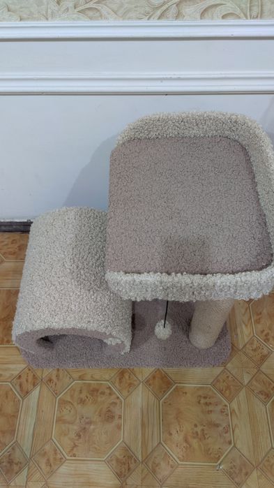 Домик для кошек. Когтеточка лежанка. Зоодомики
