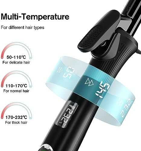 Нова маша K&K керамично покритие оформяне коса Прическа Къдрене Вълни