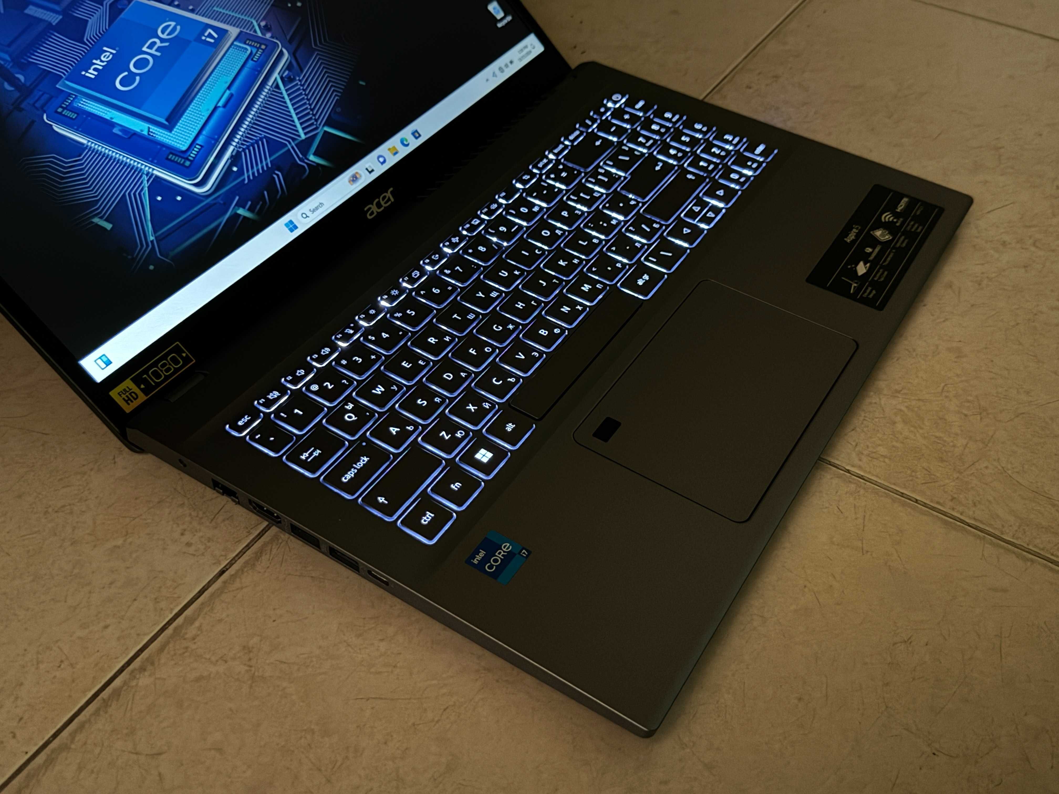 НОВ 15.6' FHD IPS i7-1355u Acer Aspire 5 32GB LPDDR5/1TB NVMe/Гаранция