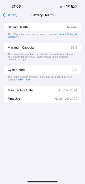 Iphone 16 pro max 512gb. 93%.