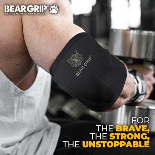 Нови Компресионни Лакътни Ръкави BEAR GRIP 7mm за Атлети размер M