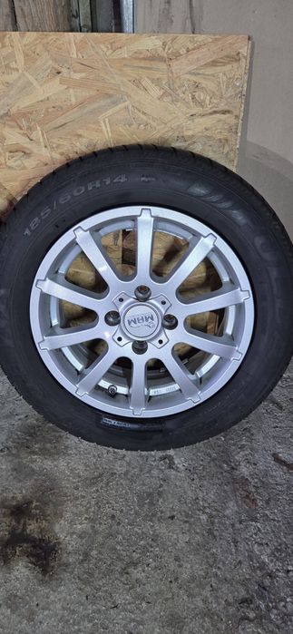 MAM джанти със летни гуми 185/60/14  6,5J×14. Et 35  4×100