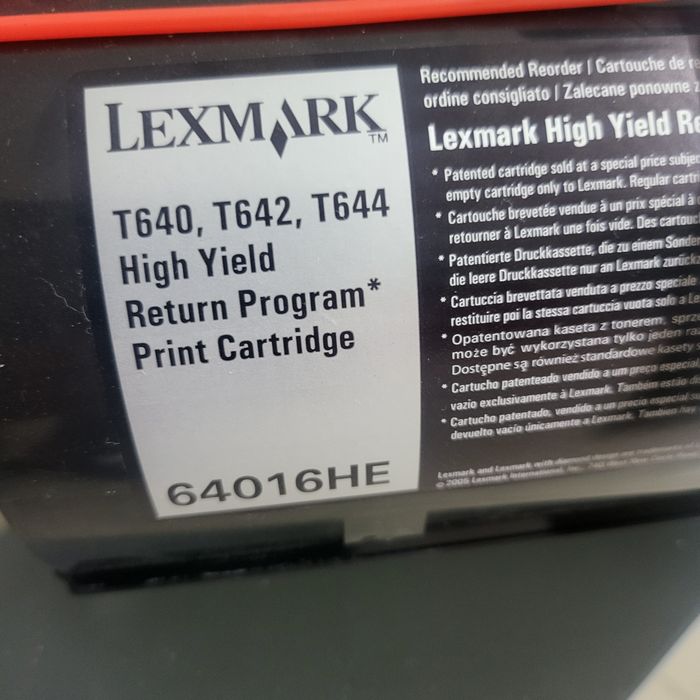 Lexmark toner negru Original Lexmark X644H11E , Lexmark 64016HE