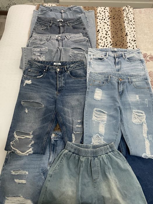 7 джинц 1 юбка 1 шорты за 20000