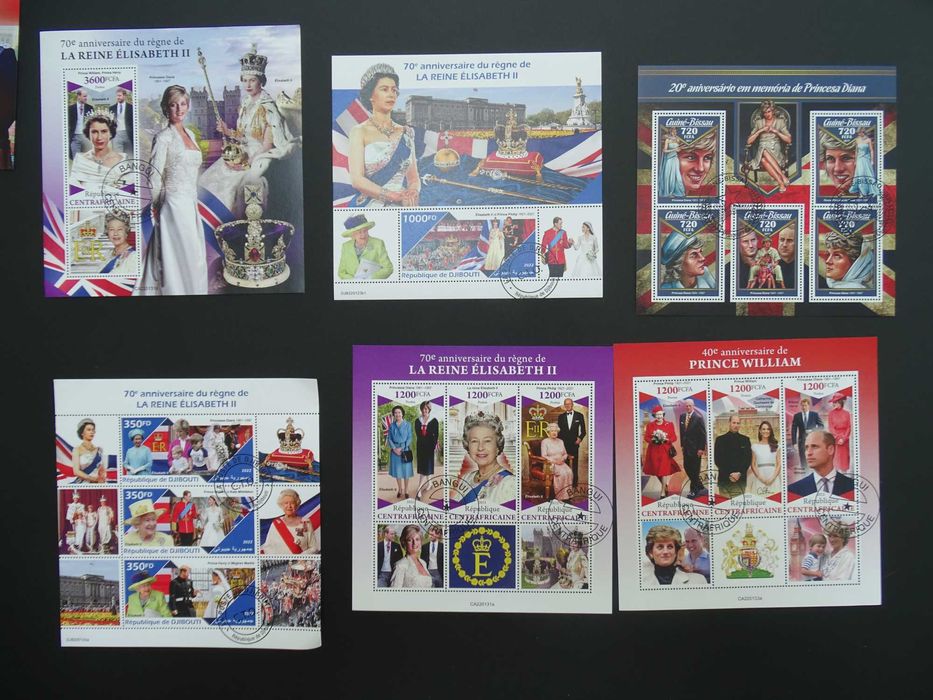 50 colite stampilate , timbre tematice Personaliatati (Lot 3093)