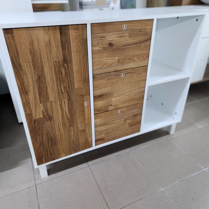NOU Comoda lemn 110cm