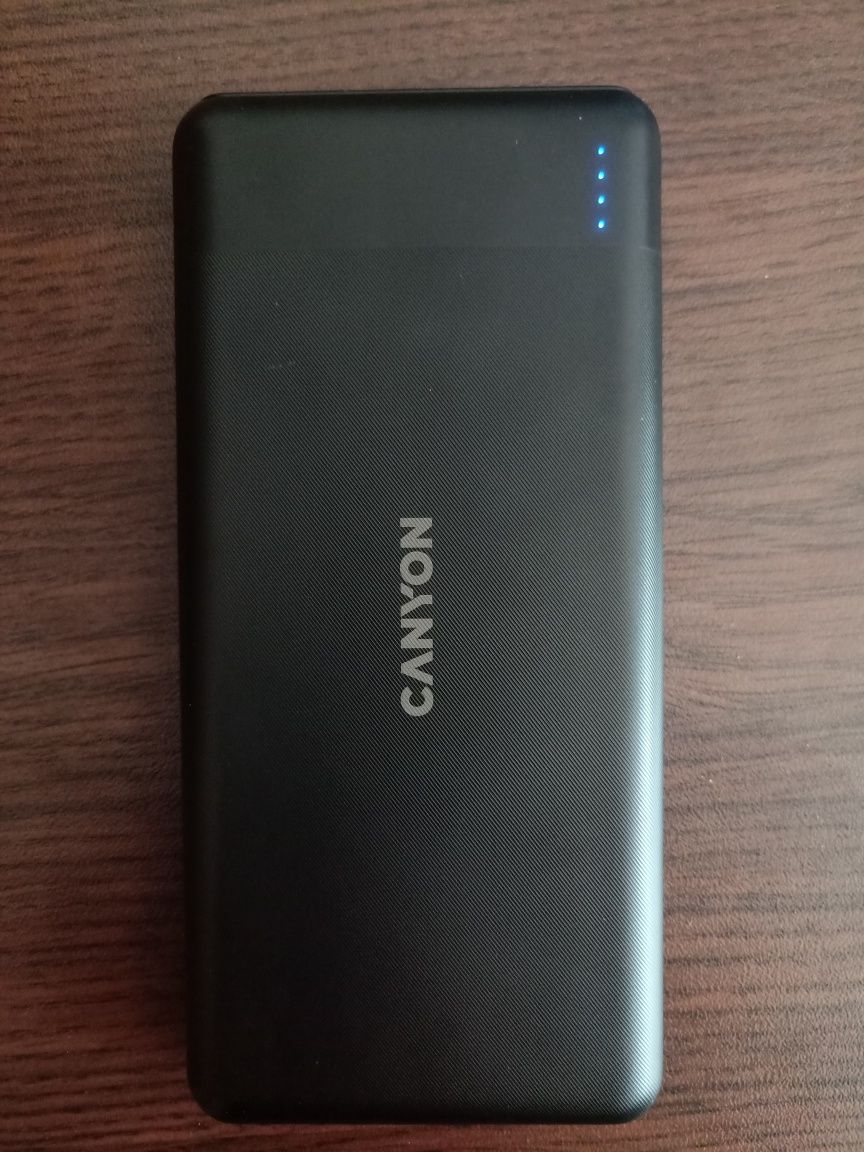 Външна батерия CANYON PB-107 Power bank 10000mAh, цвят - черен