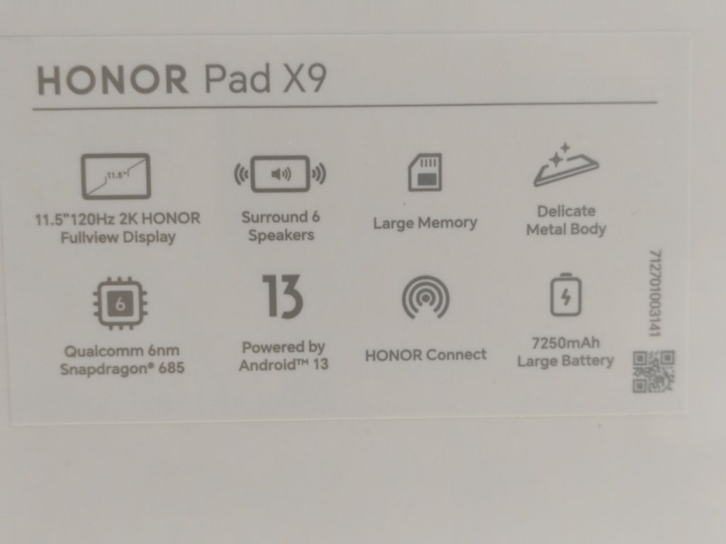 Планшет Honor Pad X9 128gb LTE